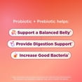 thumbnail image 3 of OLLY Adult Probiotic + Prebiotic Digestive Support Gummy, Peach, 70 ct., 3 of 11