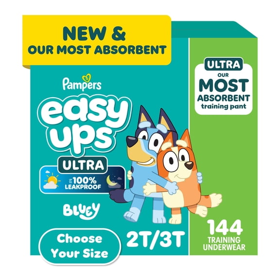 Pampers Easy Ups Ultra Training Pants Underwear, Sizes 2T-6T