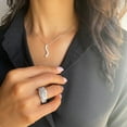 thumbnail image 6 of 1.95 CT. T.W. Emerald Cut Three Stone Halo Diamond Ring in 14K Gold, 6 of 6