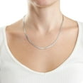 thumbnail image 4 of Italian Sterling Silver Herringbone Chain Necklace, 4 of 8