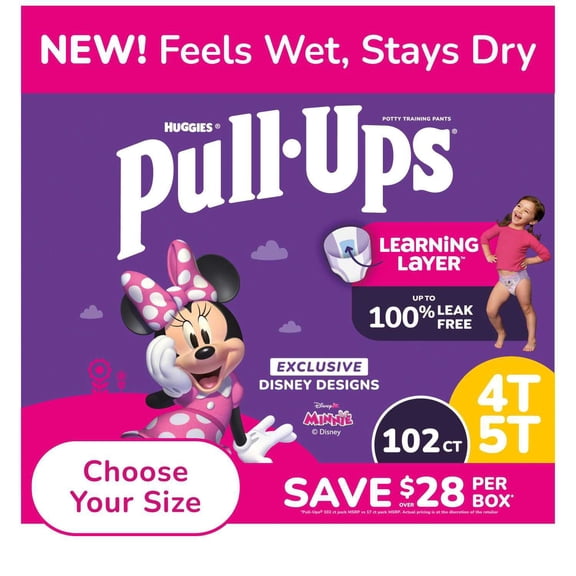 Pull-Ups Training Pants for Girls, Sizes 2T-6T
