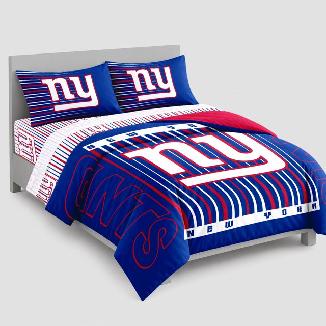 Logo Brands New York Giants Bed-In-A-Bag Set