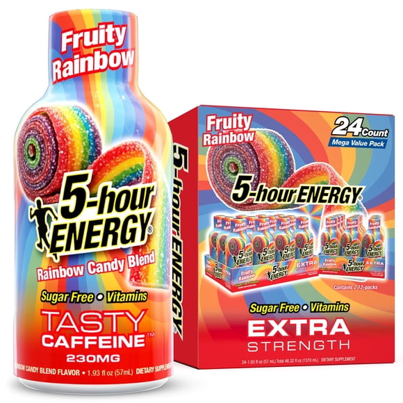 5-hour ENERGY Shot, Fruity Rainbow, 1.93 fl. oz., 24 pk.