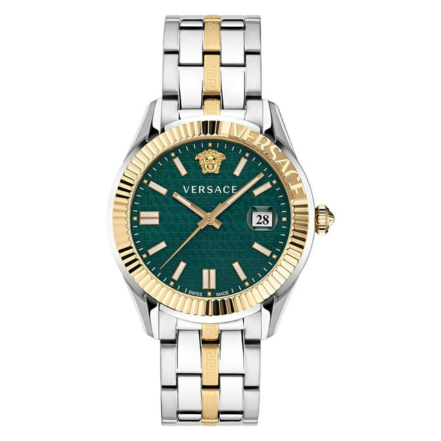 Versace Men's Greca Time Two Tone Bracelet Watch, 41mm