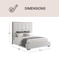 thumbnail image 4 of Cape Cod Tufted Fabric Queen Bed, 4 of 7