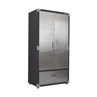 Seville Classics UltraHD Storage Cabinet with Bottom Drawer, 36” W x 18” D or 24” D x 72” H