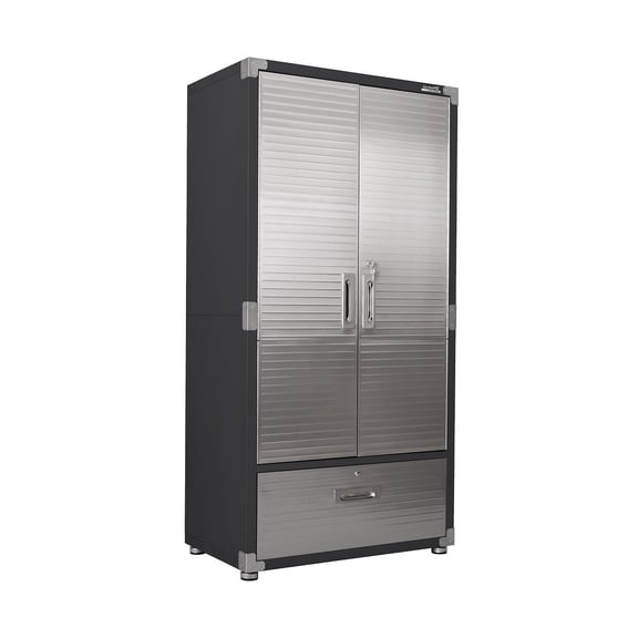 Seville Classics UltraHD Storage Cabinet with Bottom Drawer, 36” W x 18” D or 24” D x 72” H