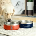 thumbnail image 2 of NCAA 2 pk. Stainless Steel Dog Bowls, 2 of 5