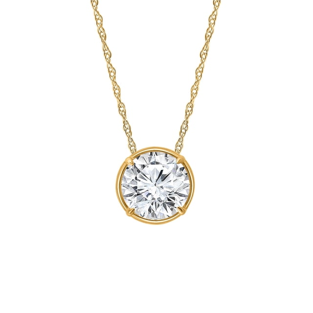 Lab Created Diamond Pendant in 14K Gold