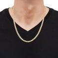 thumbnail image 5 of Italian 14K Yellow Gold Hollow Mariner Link Chain, 5 of 6