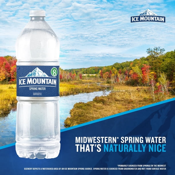 Ice Mountain 100% Natural Spring Water 1 L, 15 pk. - Samsclub.com