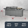 thumbnail image 4 of TYTUS Modular Trio with 4-Burner Gas Grill, Pellet Grill and 2-Burner Gas Griddle, 4 of 10