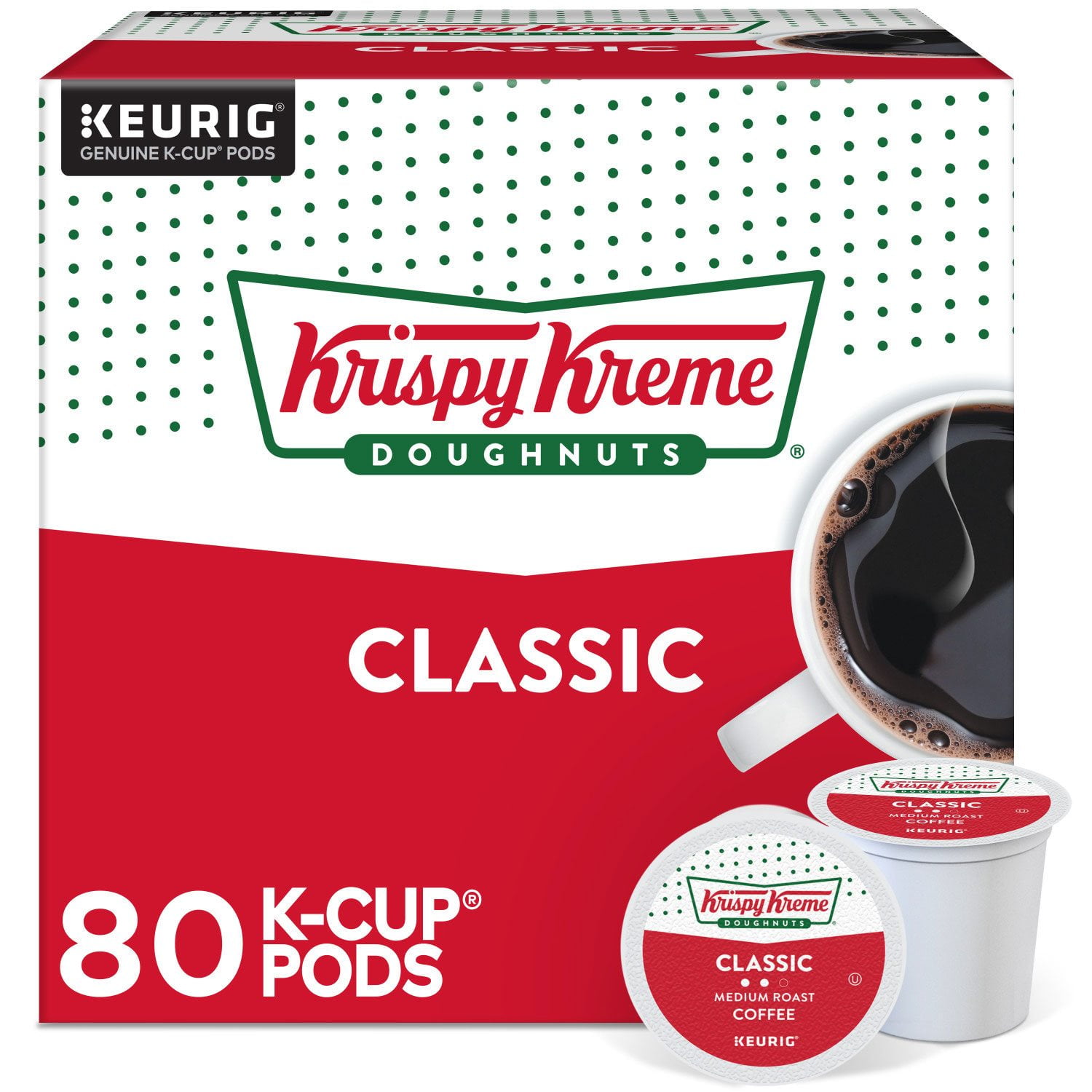 Krispy Kreme Medium Roast Coffee Pods, Classic, 80 ct. - Samsclub.com