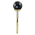 thumbnail image 3 of Cultured Freshwater Pearl and 0.08 CT.T.W. Diamond Ring in 14K Gold, 3 of 6