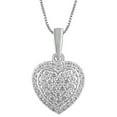 thumbnail image 3 of 0.50 CT. T.W. Diamond Heart Stud Earring & Pendant Necklace Set in 14K Gold, 3 of 3