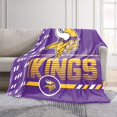 thumbnail image 2 of Logo Brands Minnesota Vikings 60"x70" Super Plush Blanket, 2 of 7