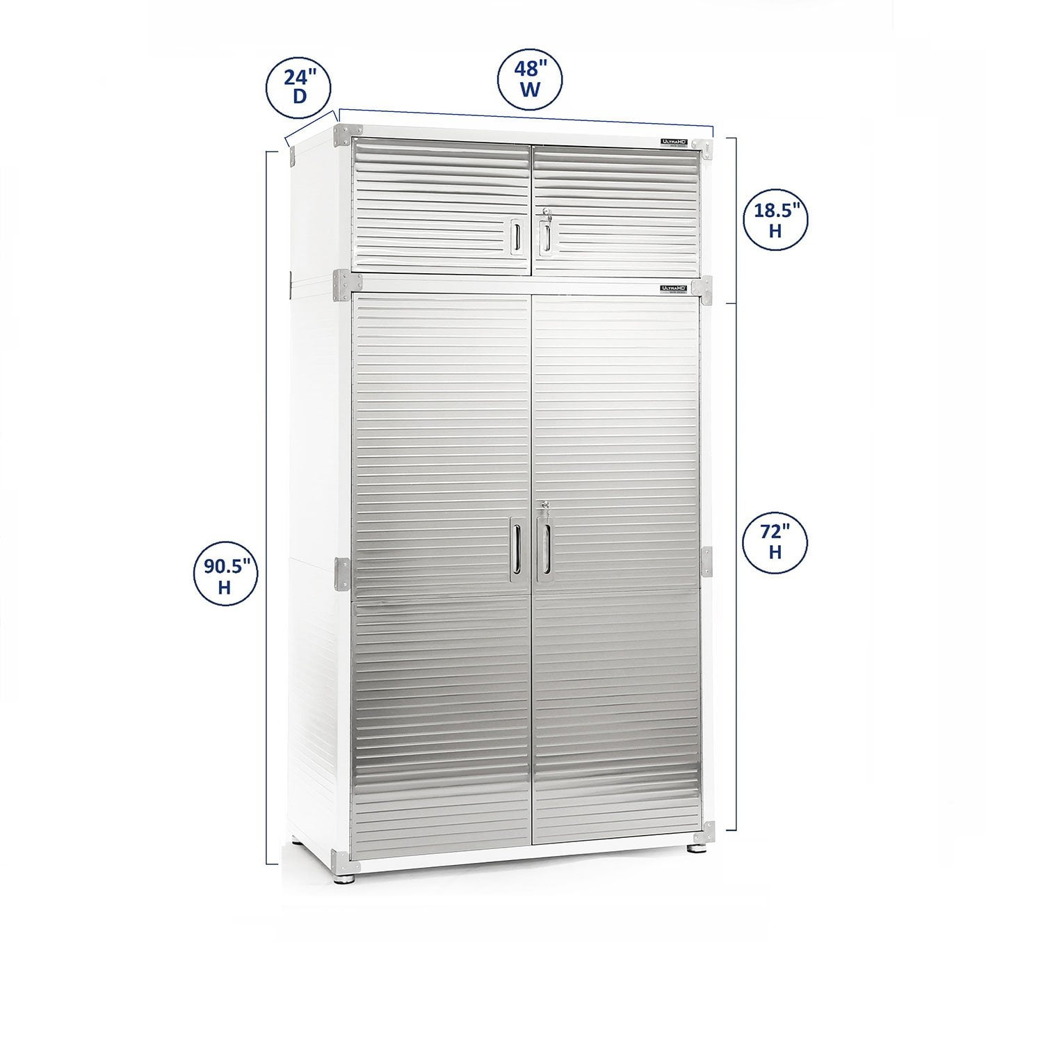 Seville Classics UltraHD 8-Piece Steel Garage Cabinet Storage Set
