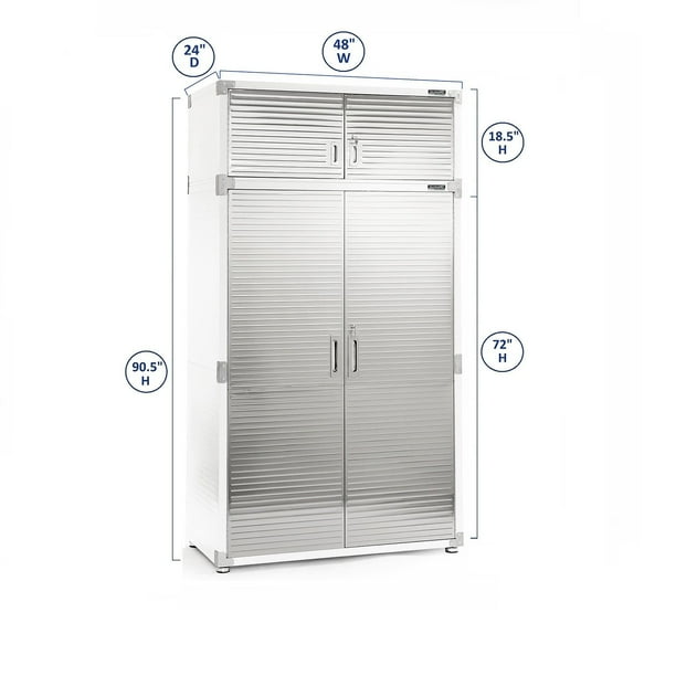 Seville Classics UltraHD 8-Piece Steel Garage Cabinet Storage Set