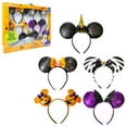 thumbnail image 1 of Disney Halloween Ears Deluxe Headband Set, 5 pcs., 1 of 9