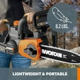 thumbnail image 7 of Worx 22" Hedge Trimmer, 5" Pruning Saw, 10" Cordless Chainsaw Combo Kit, 7 of 11