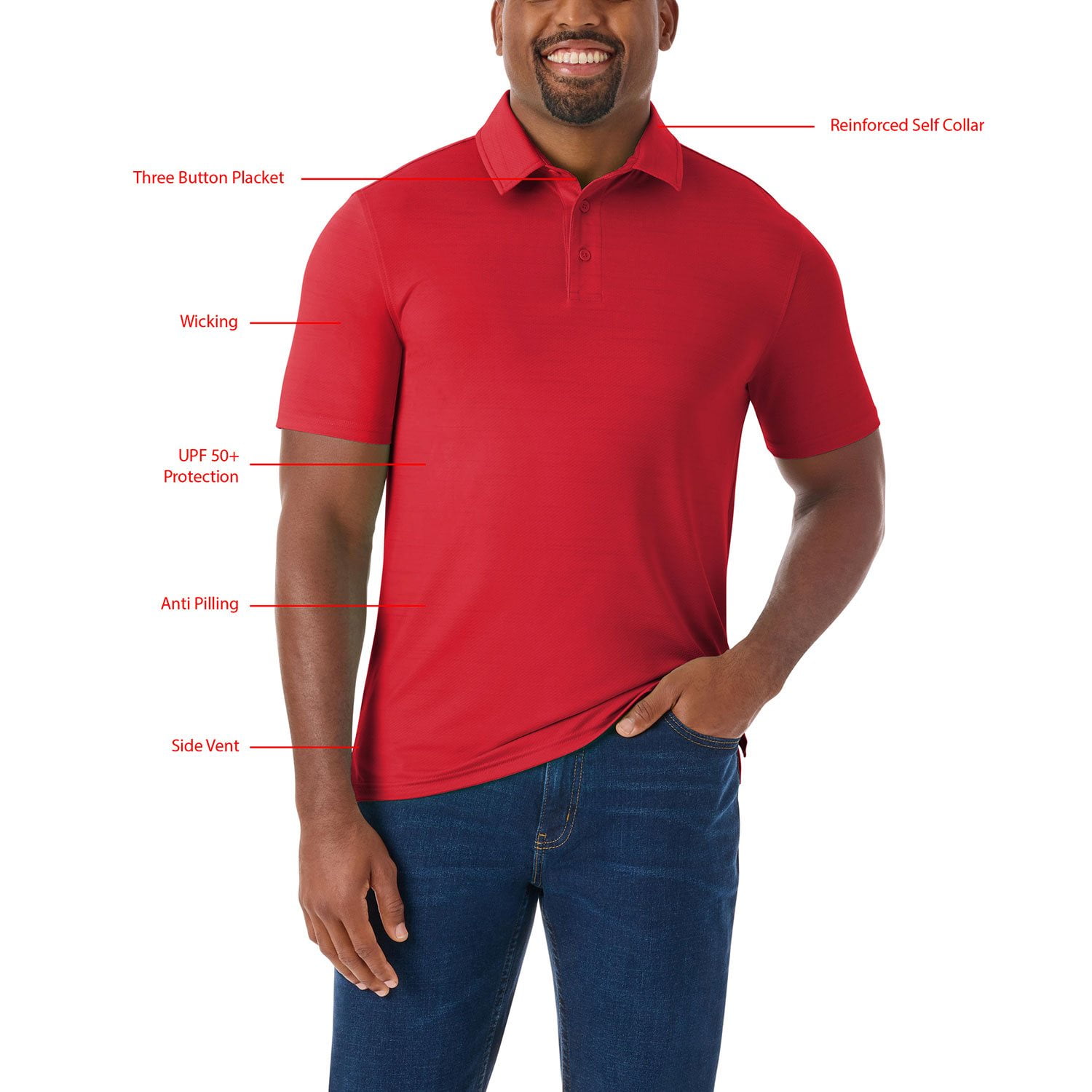 Member's Mark Men's Performance Polo - Samsclub.com