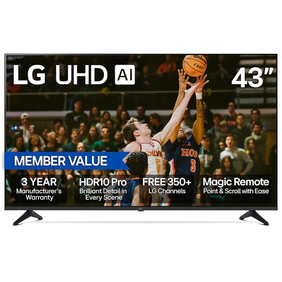 LG 43" Class UA7700 Series 4K UHD Smart TV