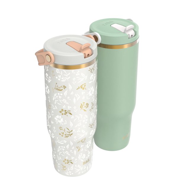 三連休限定値下　玉鋼　No.16 3個セット（合計約280g） Zak Designs 30-oz. Stainless Steel Double Wall Sutton Flex Tumbler