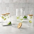 thumbnail image 1 of Member's Mark 4-Pack Glass Tumblers with Bamboo Lids, 1 of 4