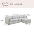 thumbnail image 3 of Member’s Mark Lindsey Modular Fabric Sofa with Storage Ottoman, 3 of 23