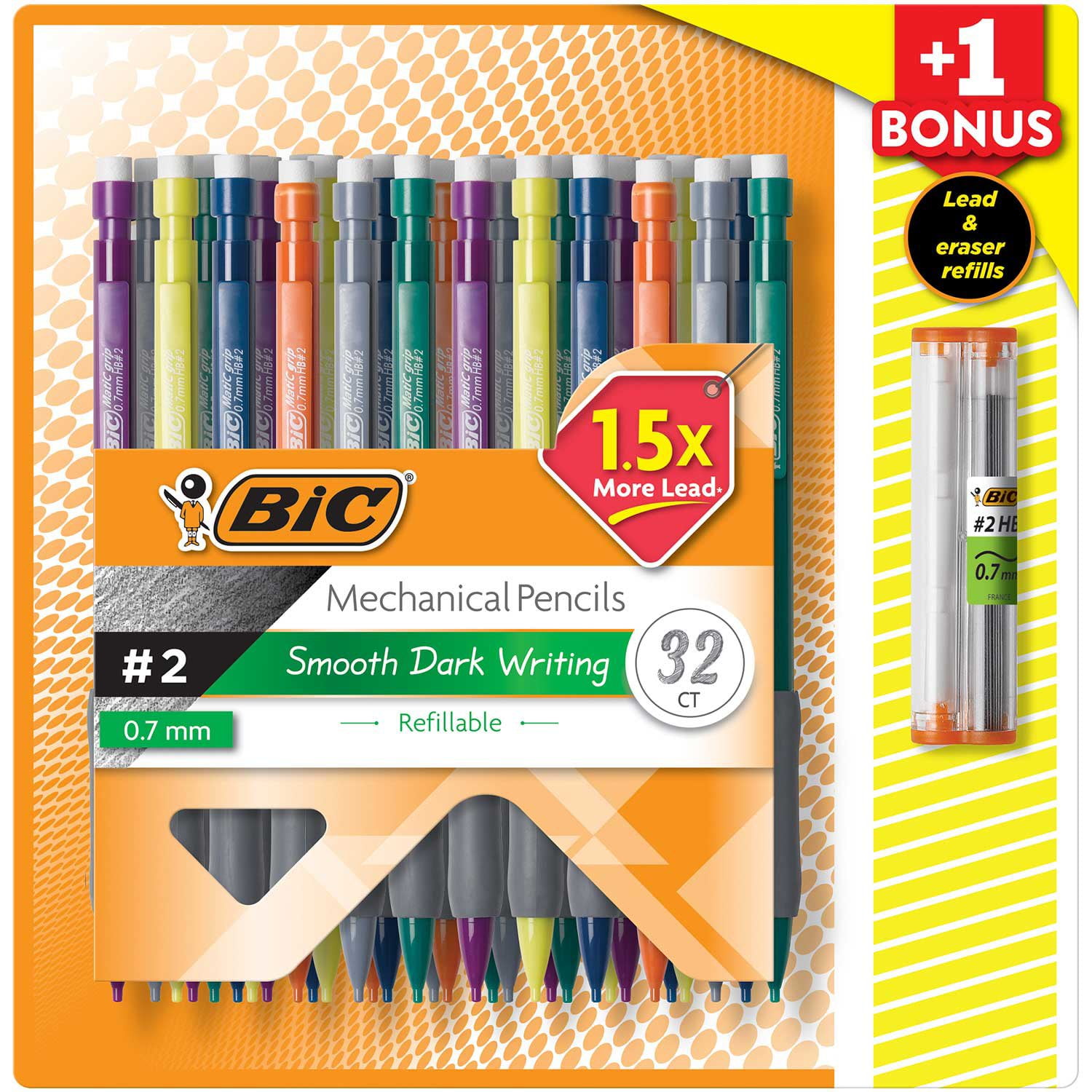 BIC Xtra Comfort Mechanical Pencil, Medium Point (0.7mm), 32 Count