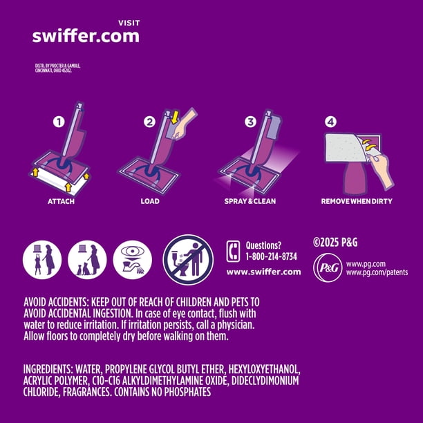 Swiffer WetJet Mopping Refill Pack, Gain, 32 Pads + 2 Refills
