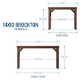 thumbnail image 7 of Backyard Discovery 14' x 10' Brockton Pergola with PowerPort, 7 of 9