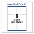 thumbnail image 4 of Avery Shipping Labels w/ TrueBlock Technology, Laser Printers, 3.33 x 4, White, 6/Sheet, 100 Sheets/Box, 4 of 8