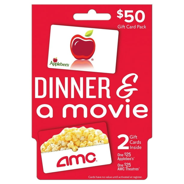 AMC Theatres Applebee's Dinner and a Movie $50 Gift Card Multi