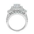 thumbnail image 4 of 3.95 CT. T.W. Emerald Cut Halo Diamond Ring in 14K Gold, 4 of 5