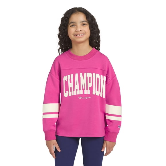 Champion Girls Oversized Pullover Crewneck