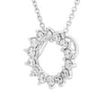 thumbnail image 3 of 0.50 CT. T.W. Round Cut Open Circle Diamond Pendant Necklace in 14K Gold, 3 of 4