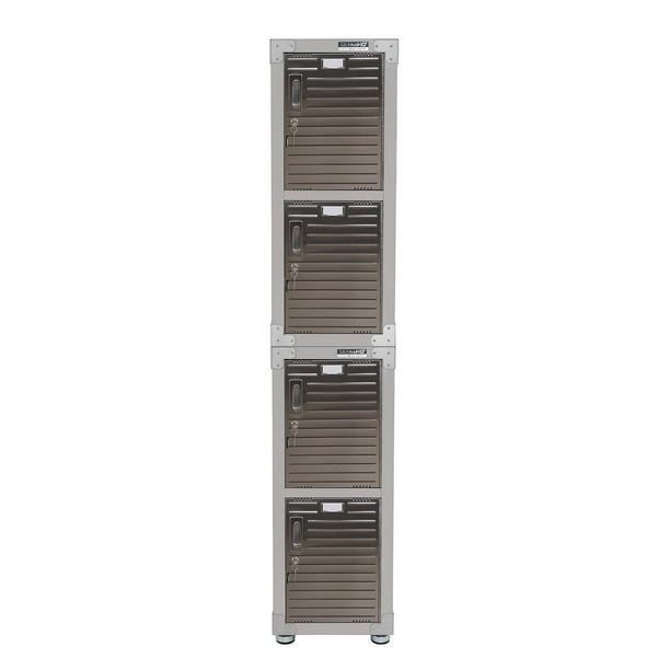 Seville Classics UltraHD 4-Door Stackable Locker Cabinets, 15