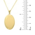 thumbnail image 4 of Polished Oval Locket Pendant in 14K Gold, 4 of 9