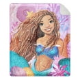 thumbnail image 1 of Disney Little Mermaid Cloud Faux Fur Throw, 50" x 60", 1 of 4