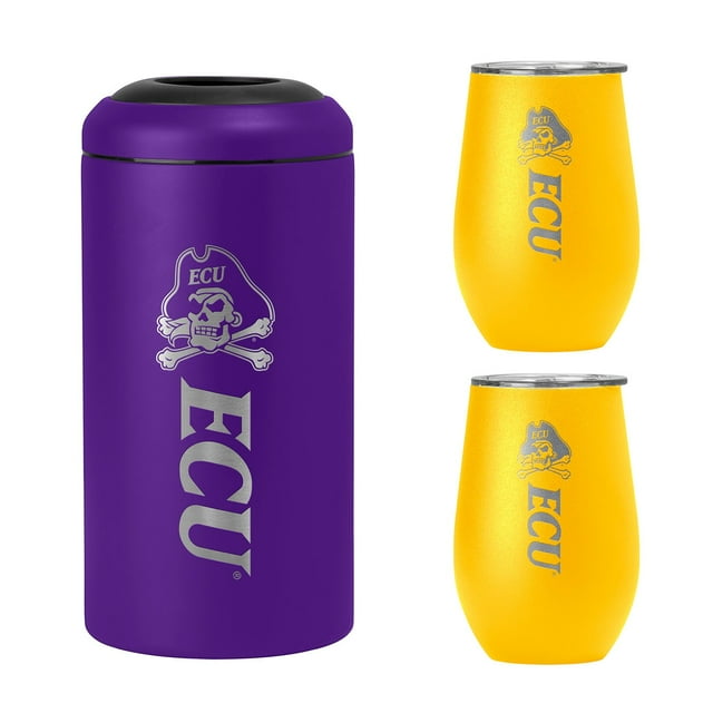 NCAA Stainless Steel Wine Chiller and Tumbler Set