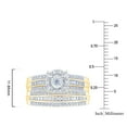 thumbnail image 8 of 0.65 CT. T.W. Round Cut Halo Diamond Ring & Band Set in 14K Gold, 8 of 8