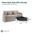thumbnail image 6 of Lifestyle Solutions Beckett Storage Sofa, 6 of 9