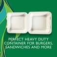 thumbnail image 2 of Hefty ECOSAVE 1-Compartment Hinged Lid Container 9" x 9", 50 ct., 2 of 7
