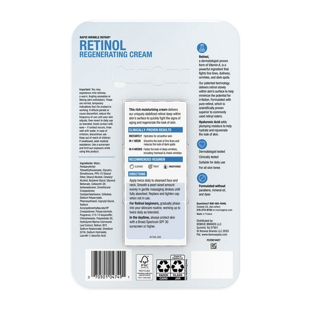 Neutrogena Rapid Wrinkle Repair Retinol Cream, 1.7 oz., 2 pk
