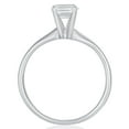 thumbnail image 3 of Emerald Diamond Solitaire Ring in 18K Gold, 3 of 3