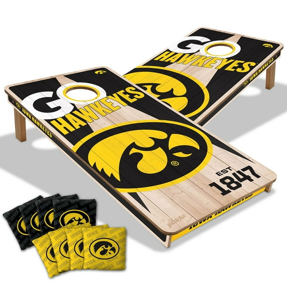 YouTheFan Iowa Hawkeyes 2'x4' Cornhole Board Set