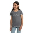 thumbnail image 1 of Levi's Girls Lettuce Trim Tee Shirt, 1 of 3