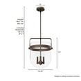 thumbnail image 4 of Hunter Karloff with Clear Glass Pendant Ceiling Light Fixture, 4 of 7