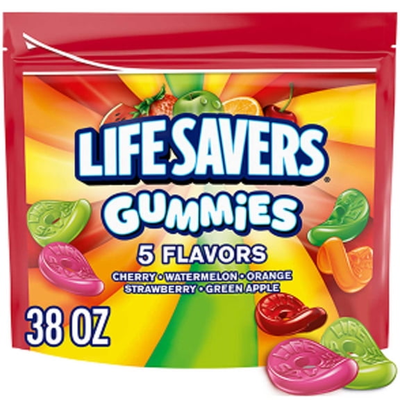 Life Savers Gummies 5 Flavors Gummy Candy, 38 oz.